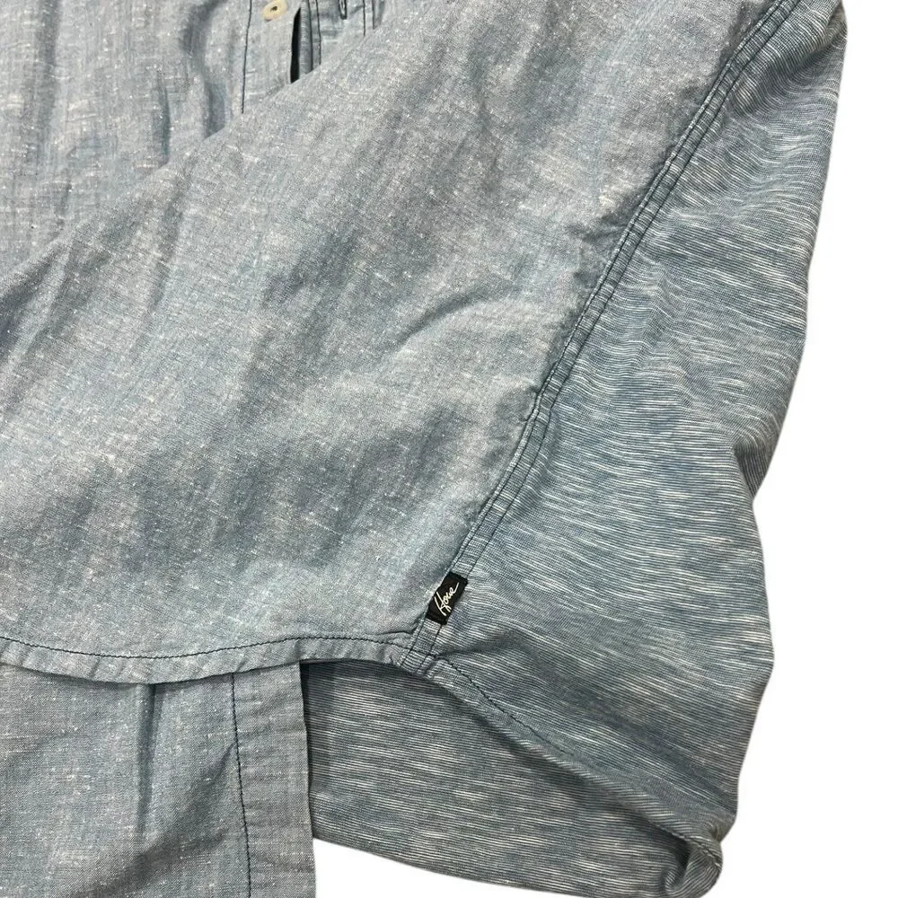 Howe Blue Heather Multimedia Button Down Shirt XL